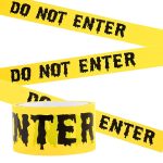 1.9inch x 82Feet Halloween Decorations Caution Tape
