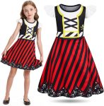 Girls Pirate Dress Buccaneer Costume Kids Birthday