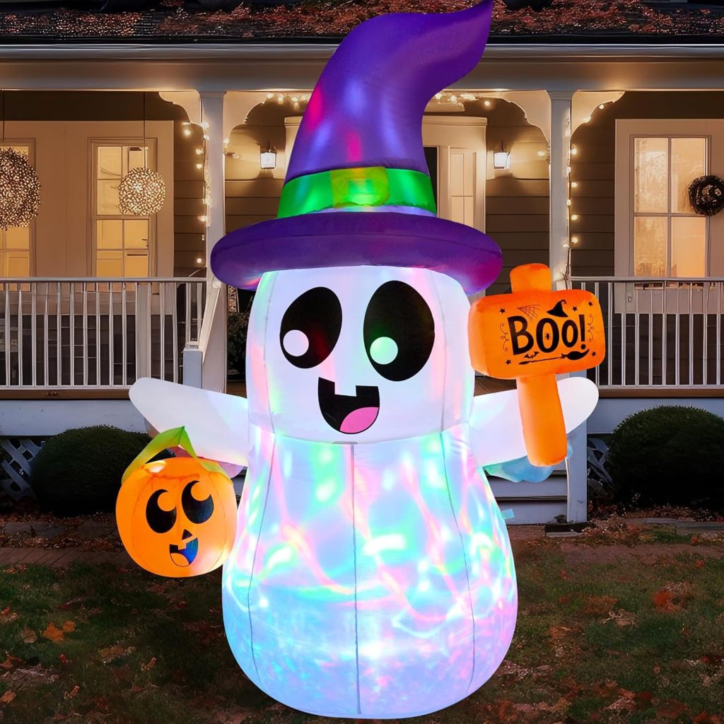Joiedomi 5 FT Halloween Inflatables Ghost Outdoor Decor