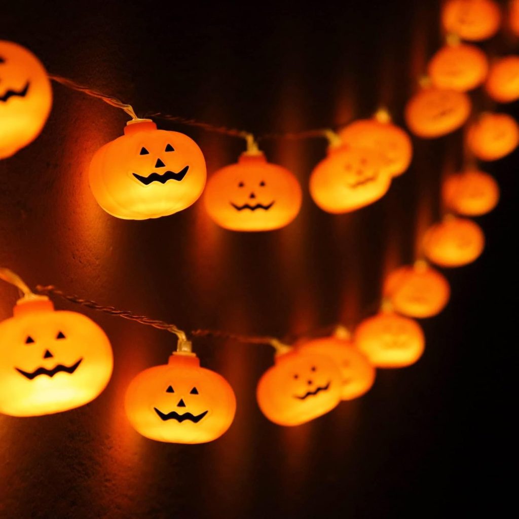 Halloween Decorations Pumpkin String Lights - 20 LED 10