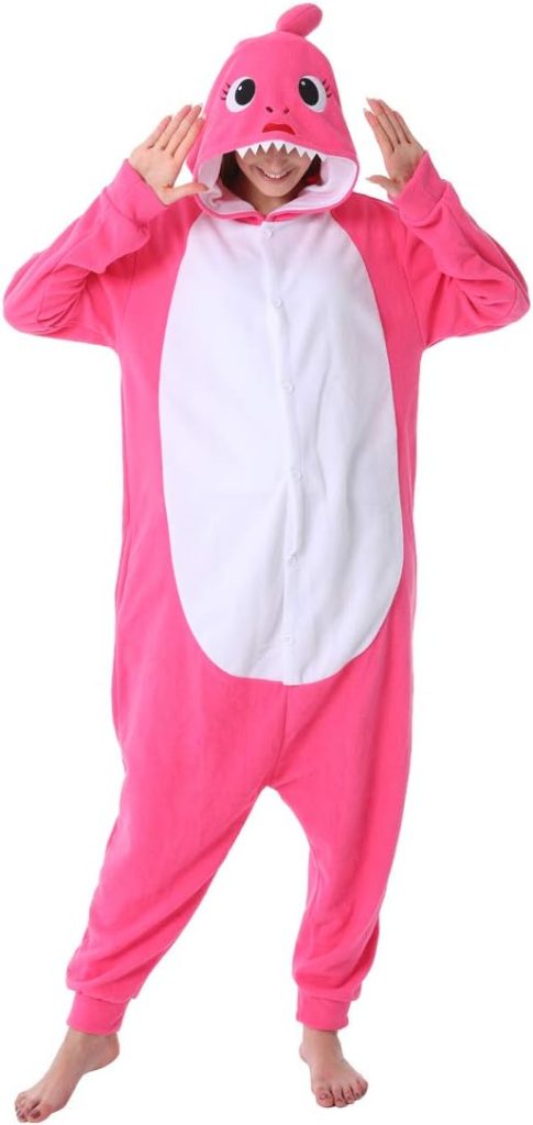 dressfan Cartoon Unisex Animal Grey Shark Costume