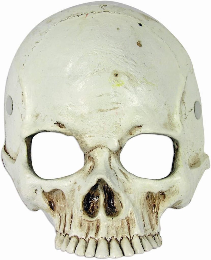 Rubies Skull Foam Half Mask for Adults, Unisex No Size