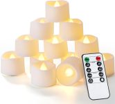 Homemory 12pcs Remote Timer LED Tea Lights Candles,