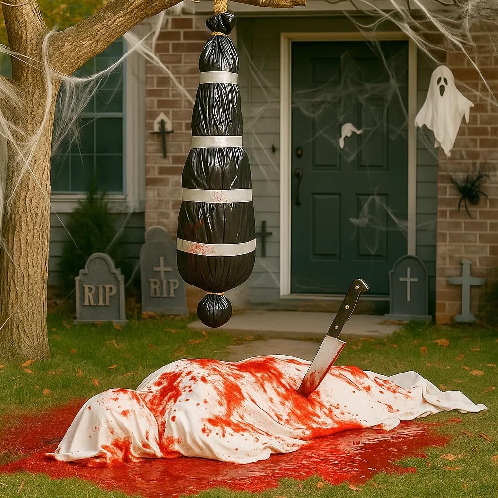 9Pcs Halloween Decorations Corpse Props Accessories,