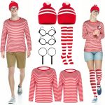 MJOGGOTT 9 Pcs Funny Halloween Couples Costumes