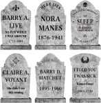 Halloween Decorations Outdoor Graveyard Tombstones: 6ct