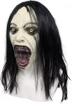 Bulex Horror Crying Woman Mask with Wigs Scary Evil