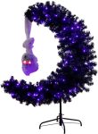 Nearly Natural 4ft. Pre-Lit Artificial Halloween Black