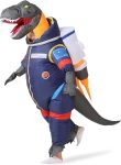 Dinosaur Astronaut Inflatable Costume, Spacesuit T Rex