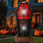 Halloween Inflatable, SHDEJTG 5 FT Coffin Inflatable