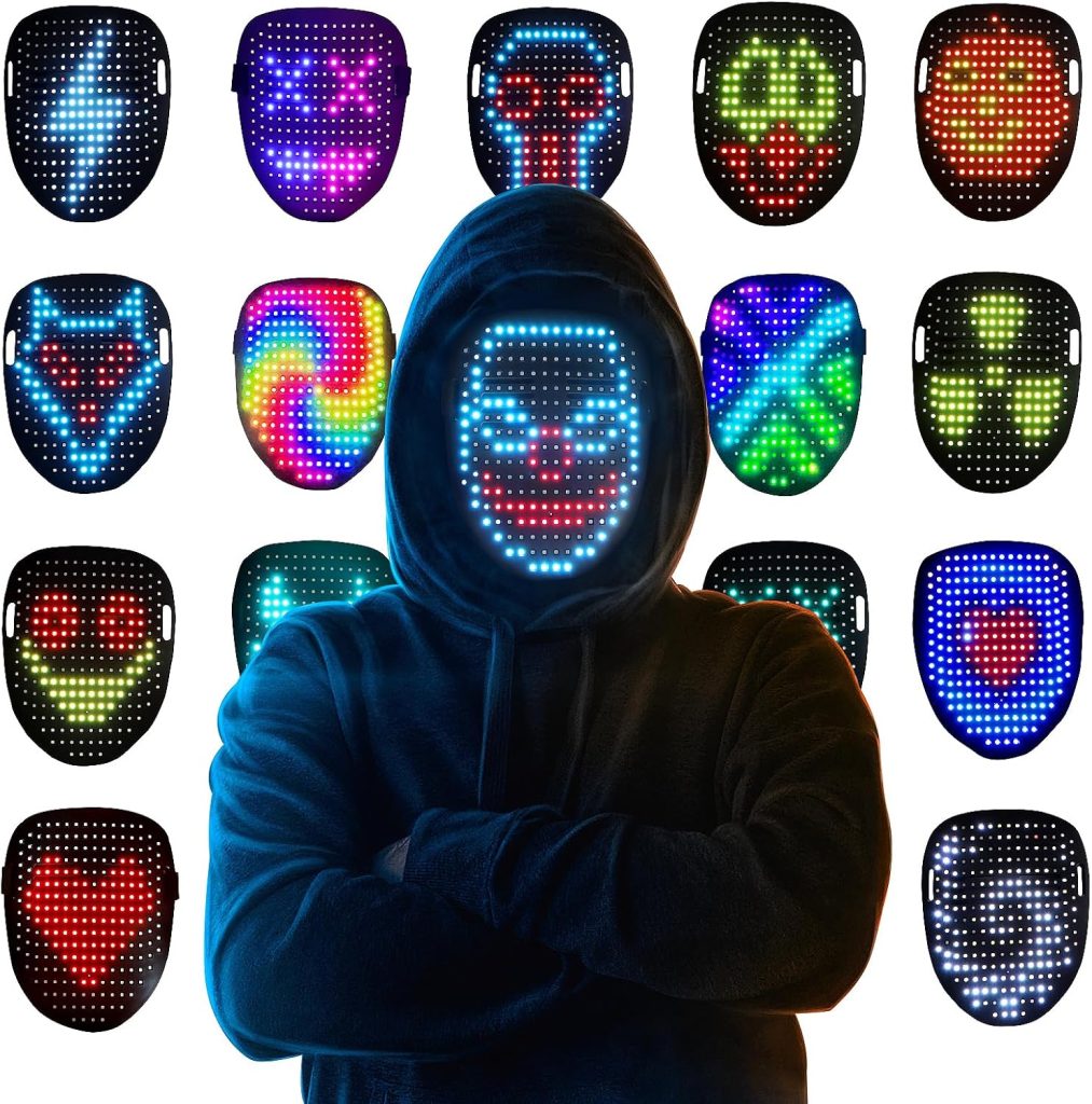 Mr.Pang LED Mask Light up Mask with Gesture Sensing,