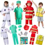 LOYO Kids Role Play Dress Up Clothes for 3-8 Years Old