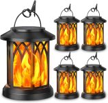 KOOPER 4 Pack Solar Lantern Outdoor Lights, Upgraded