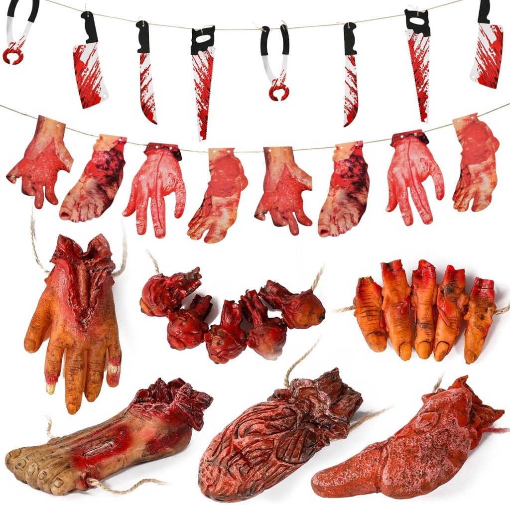 Halloween Decorations Blood Weapon Garland Banner Props