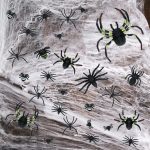 1000 sqft Spider Webs Halloween Decorations with 77