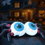 GARIG 3.6FT Halloween Inflatables Eyeballs Outdoor