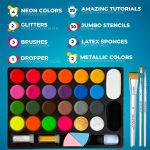 Face Painting Kit for Kids - 26 Colors Face Paint Kit,