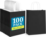 BagDream Black Gift Bags with Handles Bulk 10x5x13