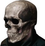 Full Head Skull Mask with Movable Jaw, Halloween Scary