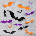 LOLStar 72PCS Halloween Bats Decoration, 4 Different