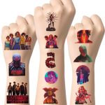 40PCS Stranger Movie Things Temporary Tattoos for Teens