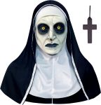 Scary Nun Mask Halloween Mask Nun Costume Creepy Latex