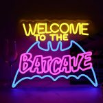 Bat Cave Neon Sign - Wall Decor, Halloween Deocr, Room,