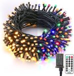 Brizled Christmas Lights, 65.67ft 200 LED Color