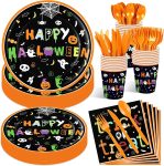 175 Pcs Halloween Tableware Party Supplies Set - Serves