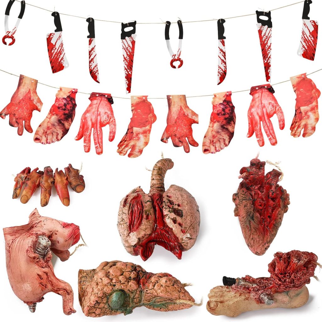 Halloween Blood Props Fake Scary Severed Hand Broken
