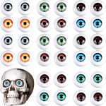 32 Pieces Halloween Eyeballs Plastic Half Eyeballs