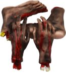 XONOR Halloween Severed Hands Feet Set Scary Bloody
