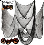 6 Pcs Halloween Decorations Creepy Cloth Indoor