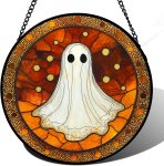 Stained Glass Window Hanging - Halloween Decorations