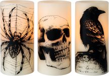Eldnacele Halloween LED Flameless Flickering Candles