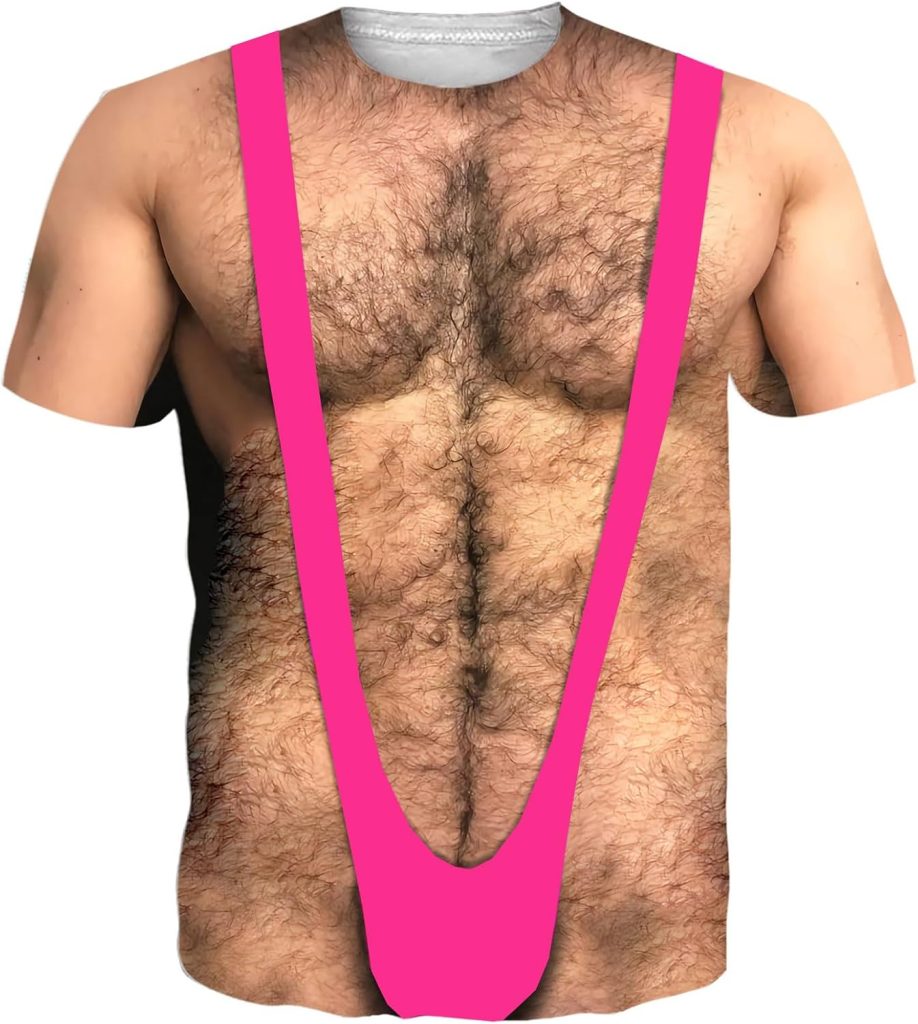 Goodstoworld Unisex 3D Fake Abs T Shirts Shredded Chest