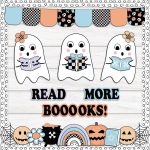 Halloween Bulletin Board Decorations Set, Boho