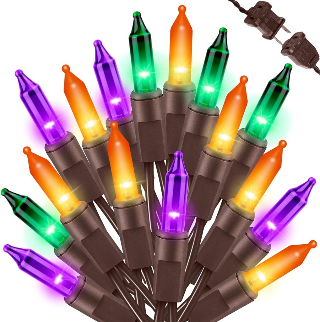 LAMPHOME Halloween String Light,100 Count Incandescent