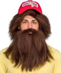 The Running Man Halloween Costume Wig Beard and Hat Set