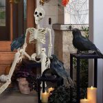 Halloween Skeleton Decorations,36" Posable Human