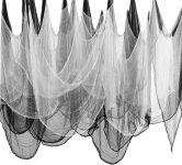 Halloween Creepy Cloth 200" x 40" Black & White 2Pcs