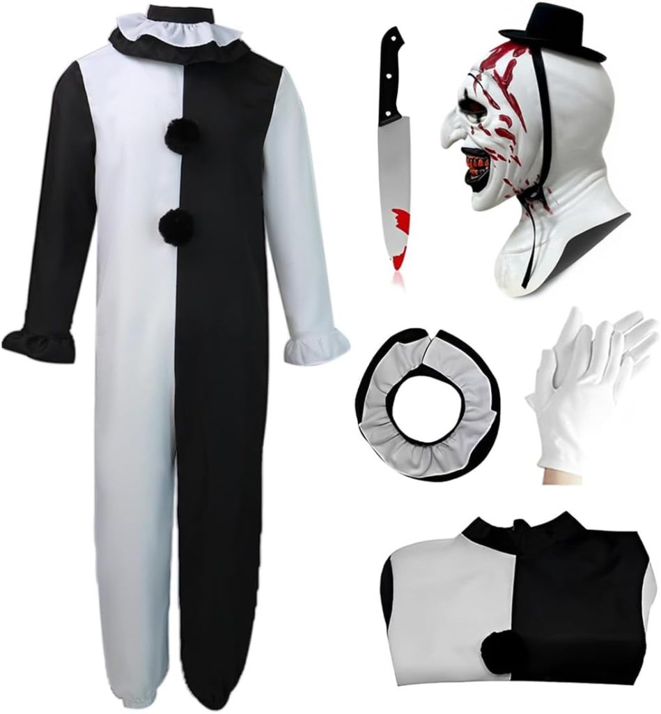 Kids Terrifying Costume Clown Costume Mask Killer Clown