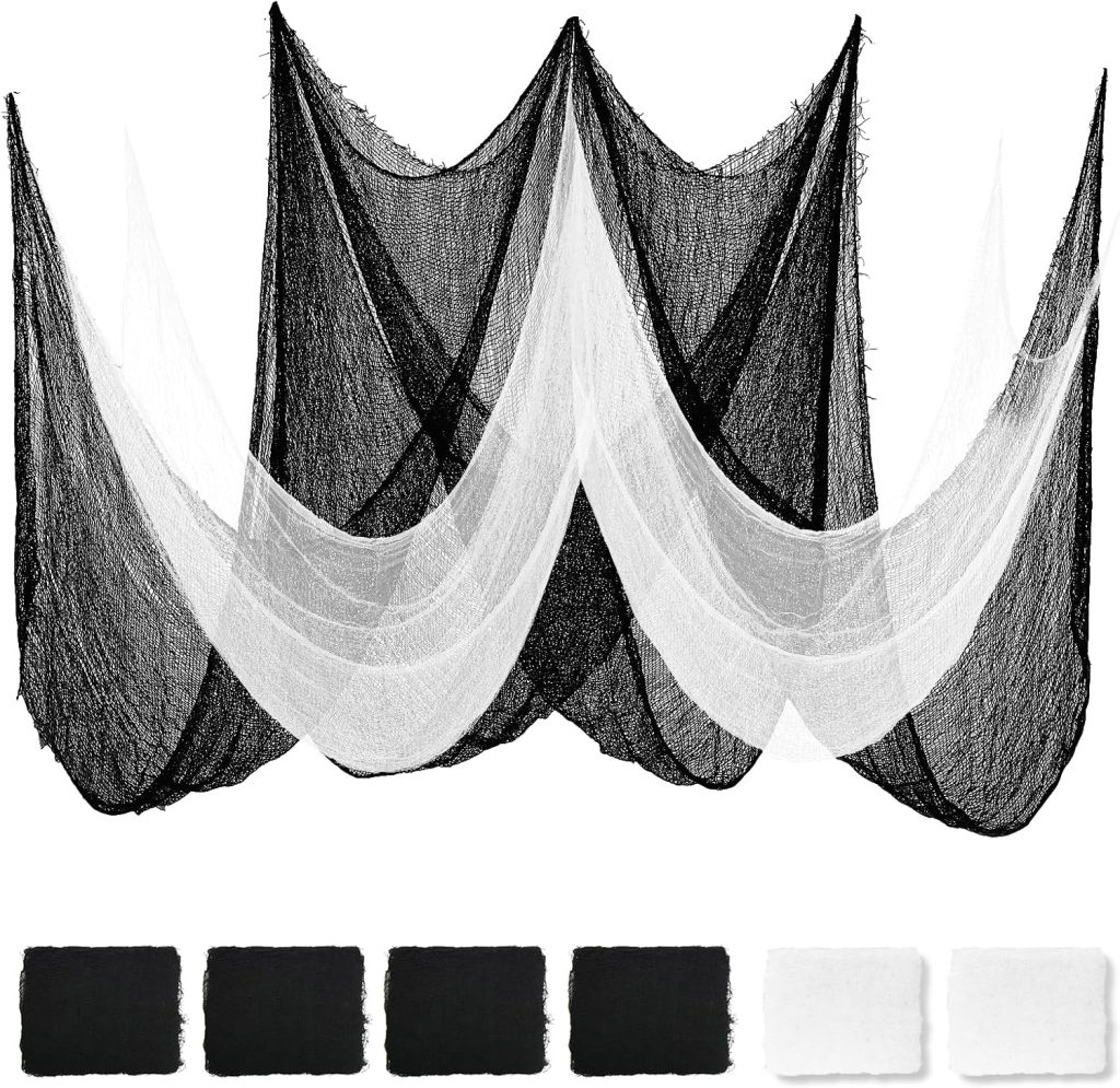 Land Guard 6Pcs Halloween Gauze Cloth, Creepy Cloth,