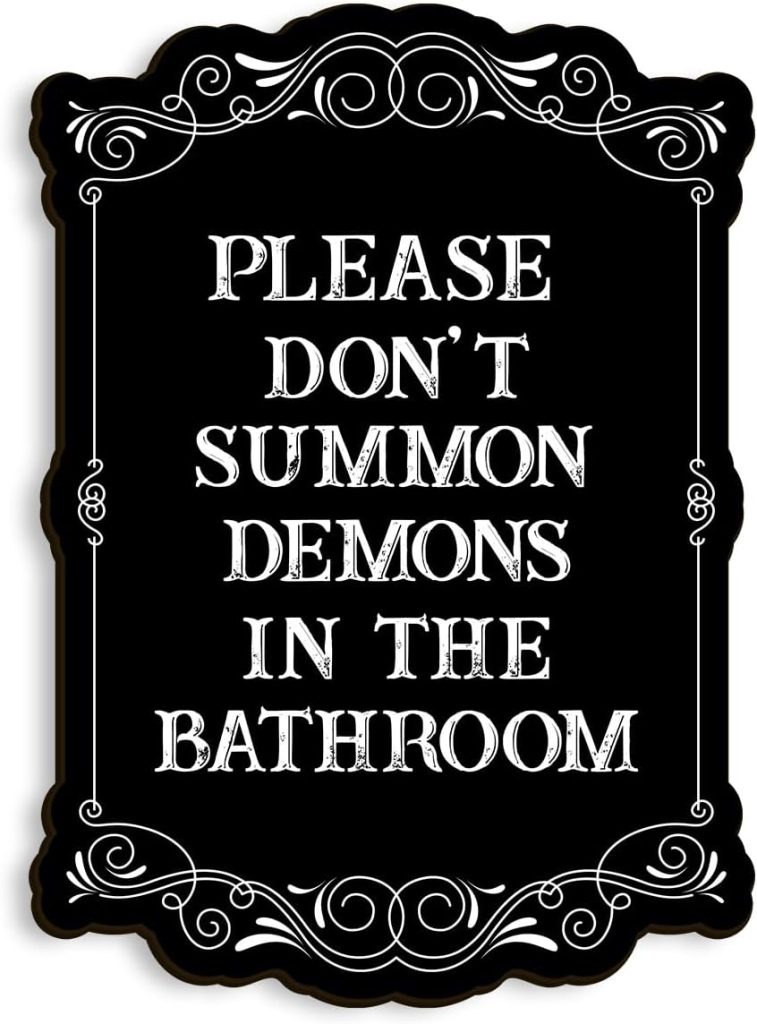 COLOR VALLEY ART Gothic Wall Art, Please Do Not Summon