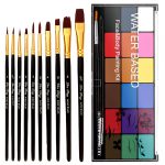 Face Painting Kit Non-toxic Body Paint Washable 18