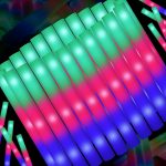 44 PCS Foam Glow Sticks Bulk with 3 Modes Colorful