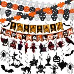 Halloween Decor Indoor - Hanging Swirl Ceiling & Wall
