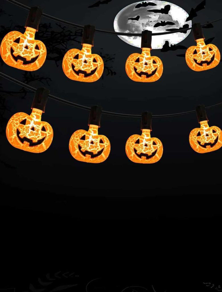 Unleash a Haunting Glow: 10.5ft Plug-in Halloween