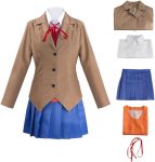 Juejuezi Doki Doki Monika Outfit Yuri Uniform Dress