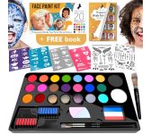 Face Paint Kit for Kids – 20 Washable Colors,